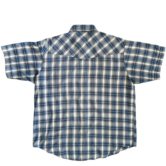 Men’s Blue-Gray Western Shirt Sz XL - Picture 7 of 11